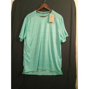 NEW Mens Large Nike Dri-FIT Run Division  Green Running Shirt
